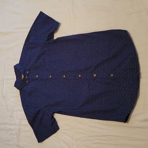 True Craft Blue and White Button up